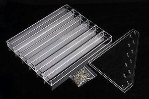 Acrilico trasparente Trucco Cosmetico Smalto Per Unghie Banco di mostra Organizzatore Holder (6-Tier Supporto) - Product Image 2