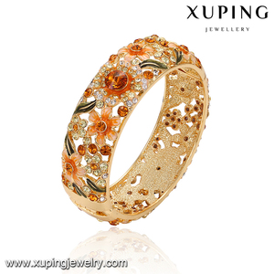 أسورة-172 xuping الماس الأمريكية مجوهرات مخصصة حسب الطلب ، 24k الذهب الإسورة - Product Image 4