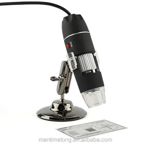 Microscopio digital de 2MP, USB, 8 LED, con cámara, usb, software, usb