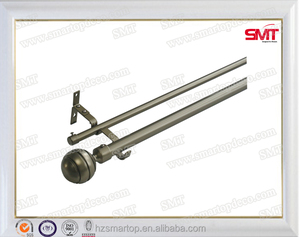 Barra de la cortina de bronce <span class=keywords><strong>verde</strong></span> del borde de la banda de la cabeza redonda / polo - Product Image 1