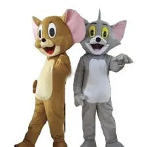 HI CE filme personagem de desenho animado Tom e Jerry do traje da mascote para adulto tamanho, fantasia de mascote de animais adultos com alta qualidade