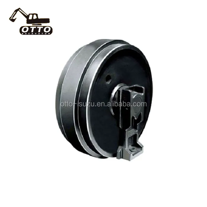 Excavator ด้านหน้าคนขี้เกียจ Track Idler สำหรับ PC50UU PC40ด้านหน้าคนขี้เกียจ