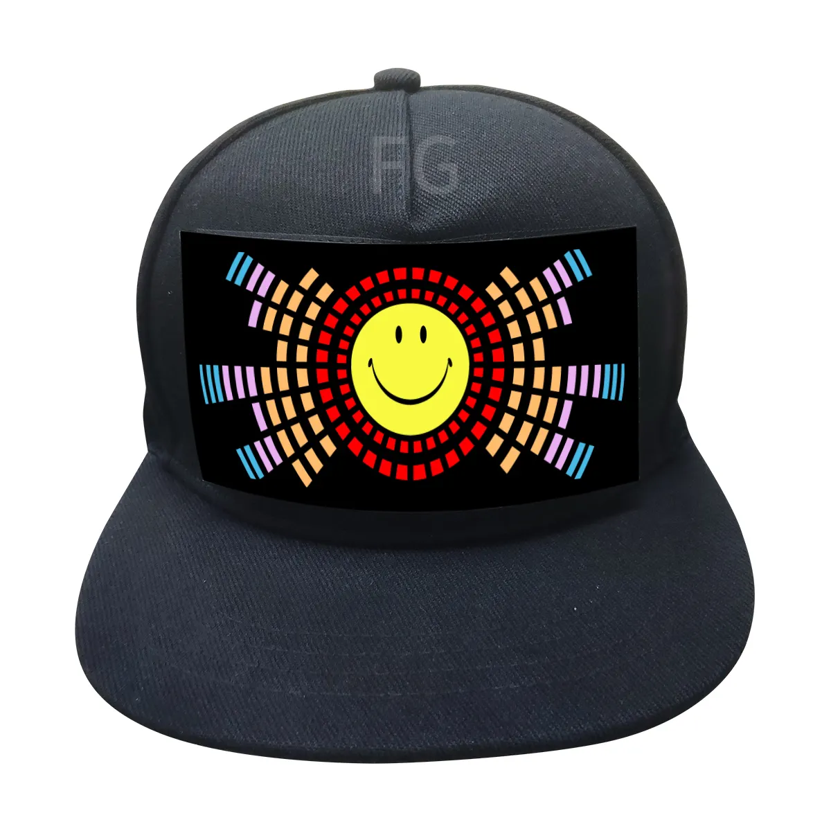 EL ışık up özelleştirme parti aydınlık şapka yanıp sönen ses aktif led kep lambası
