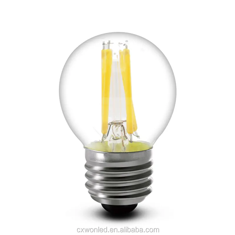 LED Filament E27 lamp,AC110-220V G45 2W 4w led bulb filament