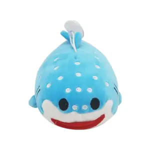 Toptan deniz hayvanlar yumuşak peluş doldurulmuş oyuncak özel mavi balina köpekbalığı peluş oyuncak çocuklar için