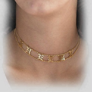 Olivia Dainty Vieil Anglais Lettre Nom Gothique Sautoirs Collier - Product Image 2