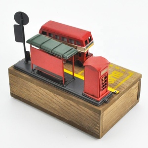 Muebles artesanales de Metal rústico hechos a mano con cabina de teléfono de autobús de <span class=keywords><strong>Londres</strong></span>, organizador de <span class=keywords><strong>Bar</strong></span>, cajones, suministros artesanales, caja de almacenamiento, gabinete - Product Image 6