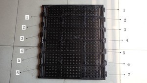 Suelo de listón de hierro fundido para cerdito, balsa de cerdo de alta calidad - Product Image 6
