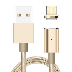 Venta caliente 2017 <span class=keywords><strong>amazon</strong></span> Pantalla LED de Sincronización de Datos <span class=keywords><strong>Micro</strong></span> <span class=keywords><strong>USB</strong></span> Magnética <span class=keywords><strong>Cable</strong></span> de Carga Rápida para Android - Product Image 1