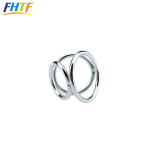 Erkek gecikme boşalma Metal Penis halkası üçlü horoz halka - Product Image 4