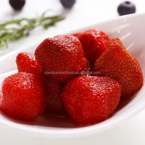 March Zhenxin Delicious Health Canned Fruit Fresh Strawberries In Syrup Canned Strawberry In Can