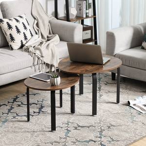 Meubles industriels, <span class=keywords><strong>table</strong></span> basse <span class=keywords><strong>ronde</strong></span> portable, multi-nid, en métal - Product Image 6