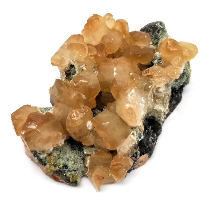 Natuurlijke Rare Granaat Quartz Crystal Cluster Minerale Rotsen Specimen Healing