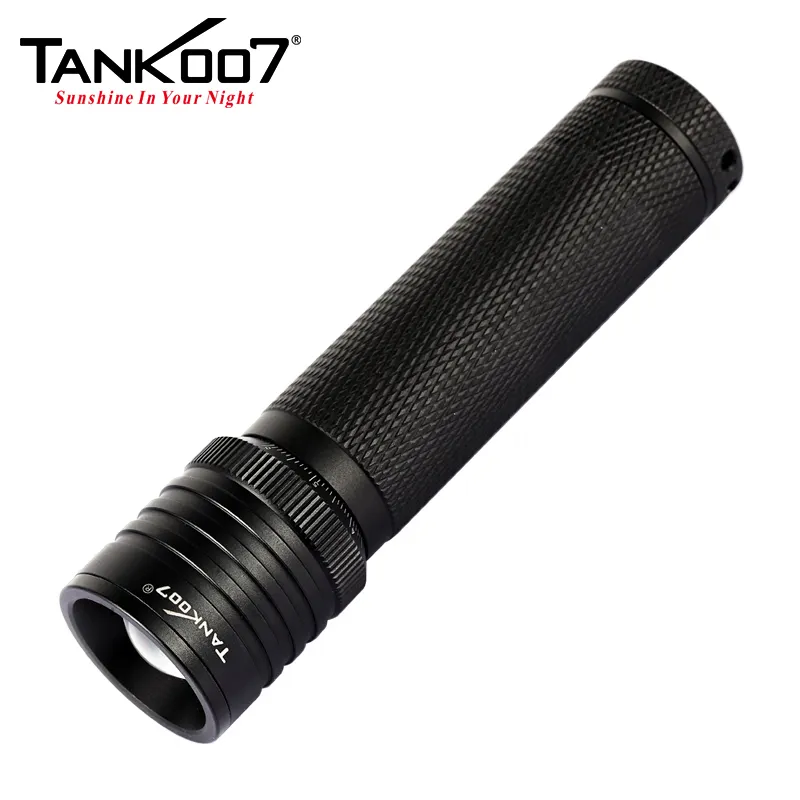Tank007 TK737 UV powerful zoom torch light best bike led flashlight with zoomable function