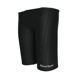 Maillot de bain de course personnalisé pour homme, coupe carrée, 1 pièce, Spandex/Polyester, noir, séchage rapide - Product Image 1