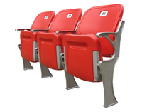 BLM-4651 UV extérieur de stade siège chaises en plastique tissu vip sièges moulés par soufflage UV chaise de stade