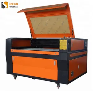 Máquina de corte e gravação a laser para tecido e acrílico, popular mesa de trabalho em favo de mel HZ1390, de boa qualidade