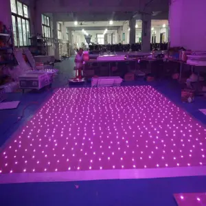 Tiệc Cưới Tương Tác Lấp Lánh Hiệu Ứng Sân Khấu LED Sàn Nhảy Ngôi Sao RGB