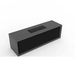 GymSong Tragbarer Bluetooth Mini Subwoofer Smart Wood Bücherregal Drahtloser Lautsprecher