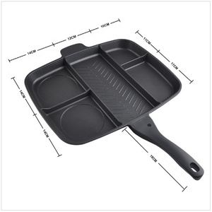Fabrieks Direct Apart Compartiment Gietijzer 5 In 1 Koekenpan Verdeler Koekenpan - Product Image 3