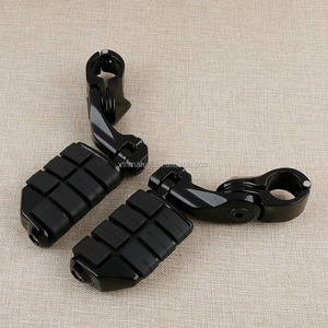 Pijakan Kaki Motor Highway 1-1/4" Pendek Model Angled Mount Clamp untuk Harley Honda, Pelindung Mesin Footrest XF210311-B - Product Image 2