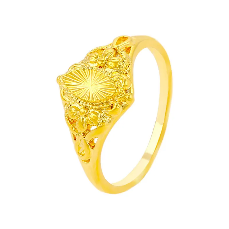 Lemoda — bague de mariage en or 24k, bijoux avec costume en cuivre