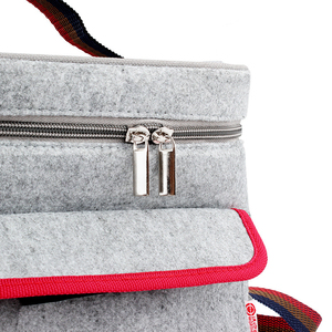 Aislado bolso más fresco almuerzo gran fieltro escuela portátil almuerzo bolsa con la <span class=keywords><strong>correa</strong></span> Crossbody para hombres - Product Image 3