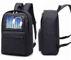 custom fashion intelligent voice control and Solar powered rechargeable backpack girl lady men women backpack bag manufacturer