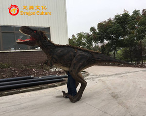 Veloiraptor-<span class=keywords><strong>Disfraz</strong></span> de <span class=keywords><strong>dinosaurio</strong></span> que camina, juguete realista de <span class=keywords><strong>dinosaurio</strong></span> raptor zigong - Product Image 6