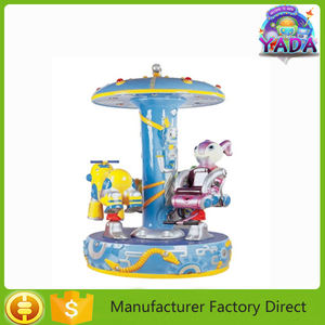 Mini tierra de hadas caballo merry go round carousel parque de atracciones jinete in the ranuras - Product Image 2