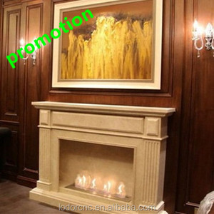 Cheminée moderne à bois de 48 pouces, autoportante, pour intérieur, <span class=keywords><strong>bio</strong></span>éthanol et kit propane en acier inoxydable pour villas - Product Image 2