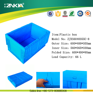 70l <strong>Crate</strong> Plastic Heavy Duty Boxes Plastic Folding <strong>Shipping</strong> Container Box with Lid Tool Container Plastic <strong>Crates</strong> for Produce - Product Image 5