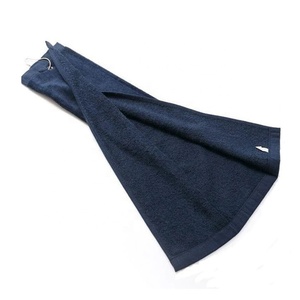 <span class=keywords><strong>Serviette</strong></span> de sport SHIQI 100% coton <span class=keywords><strong>serviette</strong></span> de <span class=keywords><strong>golf</strong></span> à crochet personnalisé avec logo brodé porte-clés - Product Image 2