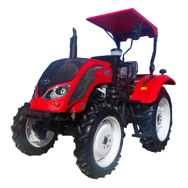 Dizel tarım ucuz 4 tekerlek traktör 65hp satış Myanmar