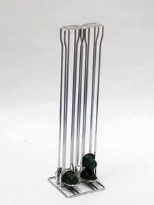 Dispensador de Cápsulas de Espresso de Metal Cromado Ecológico de 4 Vías con Base Rectangular para Bebidas - Product Image 4