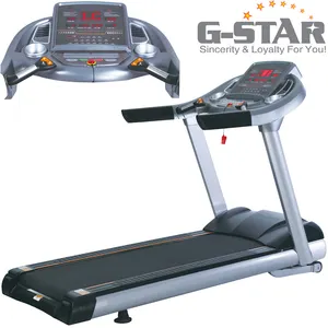 GS-155A-A mesin lari latihan canggih desain baru Treadmill komersial AC dengan TV untuk menurunkan berat badan