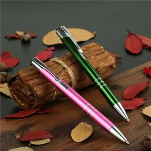 Tükenmez kalem Metal sınıf top kalem ofis Metal topu özelleştirilmiş kalem