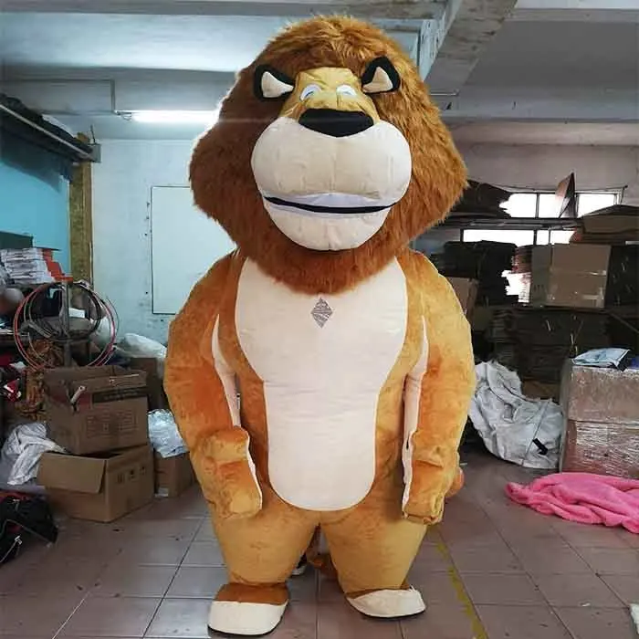 Hot sale Inflatable Lion mascot costume adults Inflatable halloween Animal costumes for sale