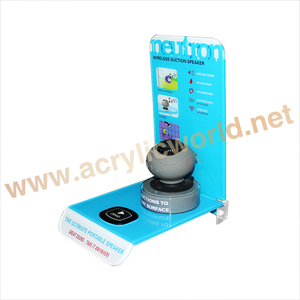 china factory acrylic <b>speaker</b> box / stand wholesale/acrylic headphone/earphone/display stand <b>accessories</b> display counter - Product Image 2