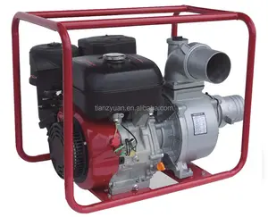 4 inch self priming pompa air didorong oleh bensin atau mesin diesel