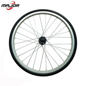Roda traseira de pneu de espuma de poliuretano de 20 polegadas, roda com aro de aço, para bicicleta 20x1 3/8 - Product Image 6