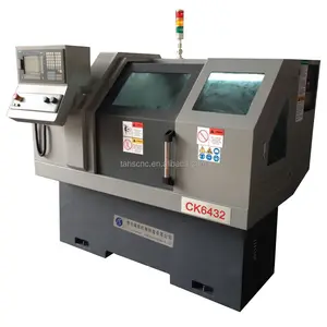 china cnc lathe machine with automatic tool CK6432