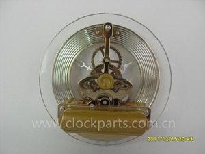 Orologio scheletro inserto trasparente testa dell'orologio con supporto in silicone in metallo con movimento di ora prospettica cava - Product Image 2