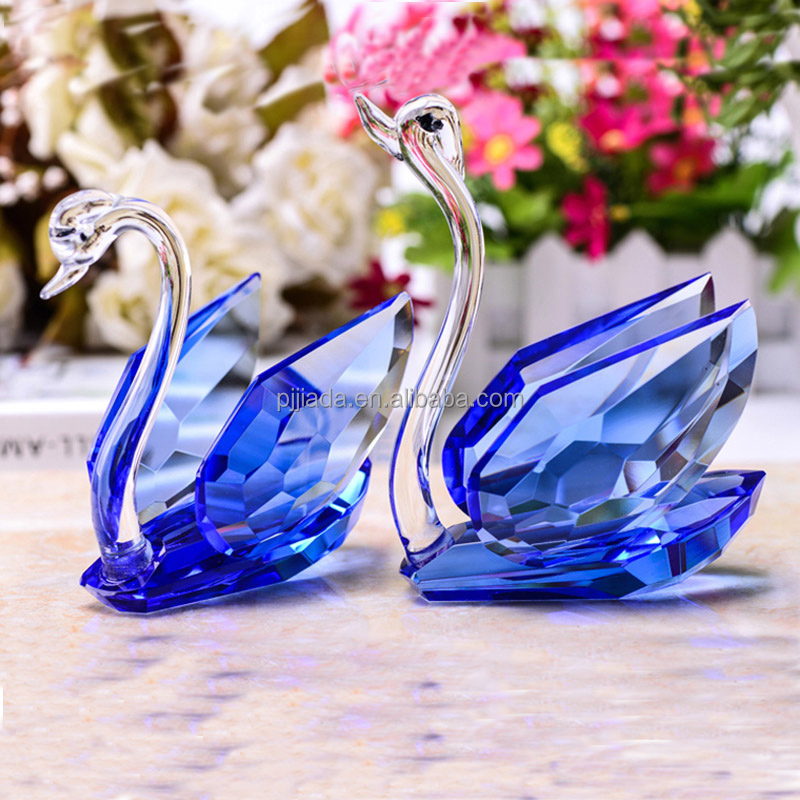 Crystal Swan Ornaments - Elegant Home Decor Solutions