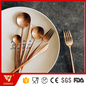 <span class=keywords><strong>Posate</strong></span> in Rame e <span class=keywords><strong>Acciaio</strong></span> Inossidabile con Finitura Opaca <span class=keywords><strong>Oro</strong></span> Rosa in Offerta - Product Image 3
