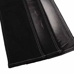 10.5 oz lưu huỳnh denim màu đen vải cho quần jean làm việc đồng phục căng denim giá rẻ Giá thấp nhất giá trọng lượng denim vải