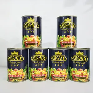 Mikado-cóctel de frutas tropicales en lata, en almíbar ligero o en zumo natural