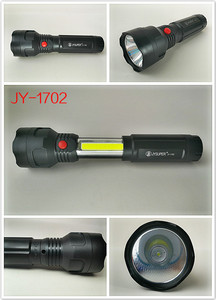 Jy siêu mới nóng bán lithium có thể sạc lại LED <span class=keywords><strong>Torch</strong></span> với Side 2W COB đèn jy1702 đèn pin - Product Image 5