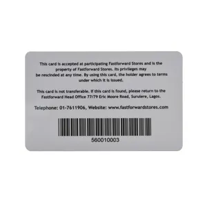 Custom Print Plastic Card PVC Membership Card With Barcode