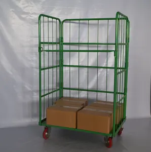 Foldable Roll Container Logistics Trolley